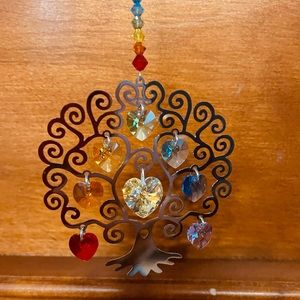 Crystal tree of life ornament NWT